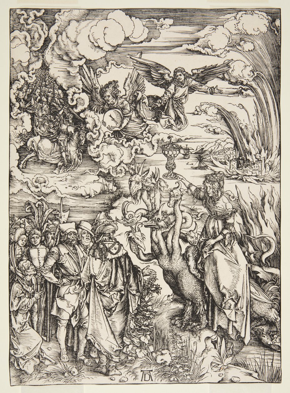 La ramera de Babilonia, del Apocalipsis de Albrecht Dürer