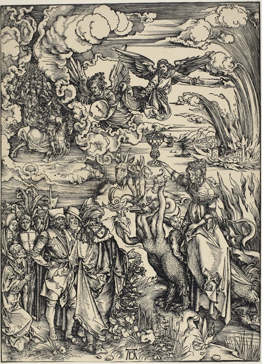 La ramera de Babilonia, del Apocalipsis de Albrecht Dürer
