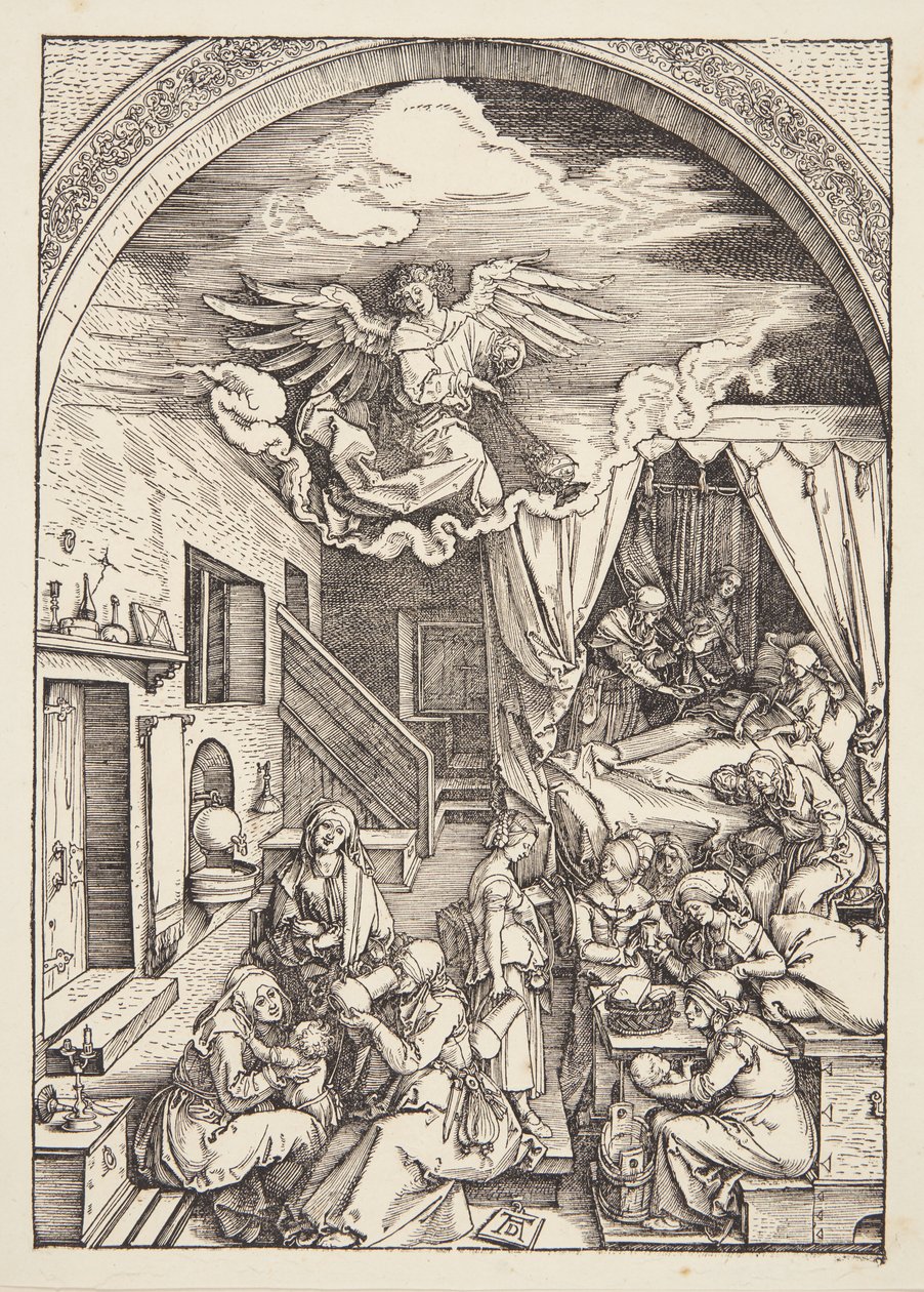 El nacimiento de la Virgen de Albrecht Dürer
