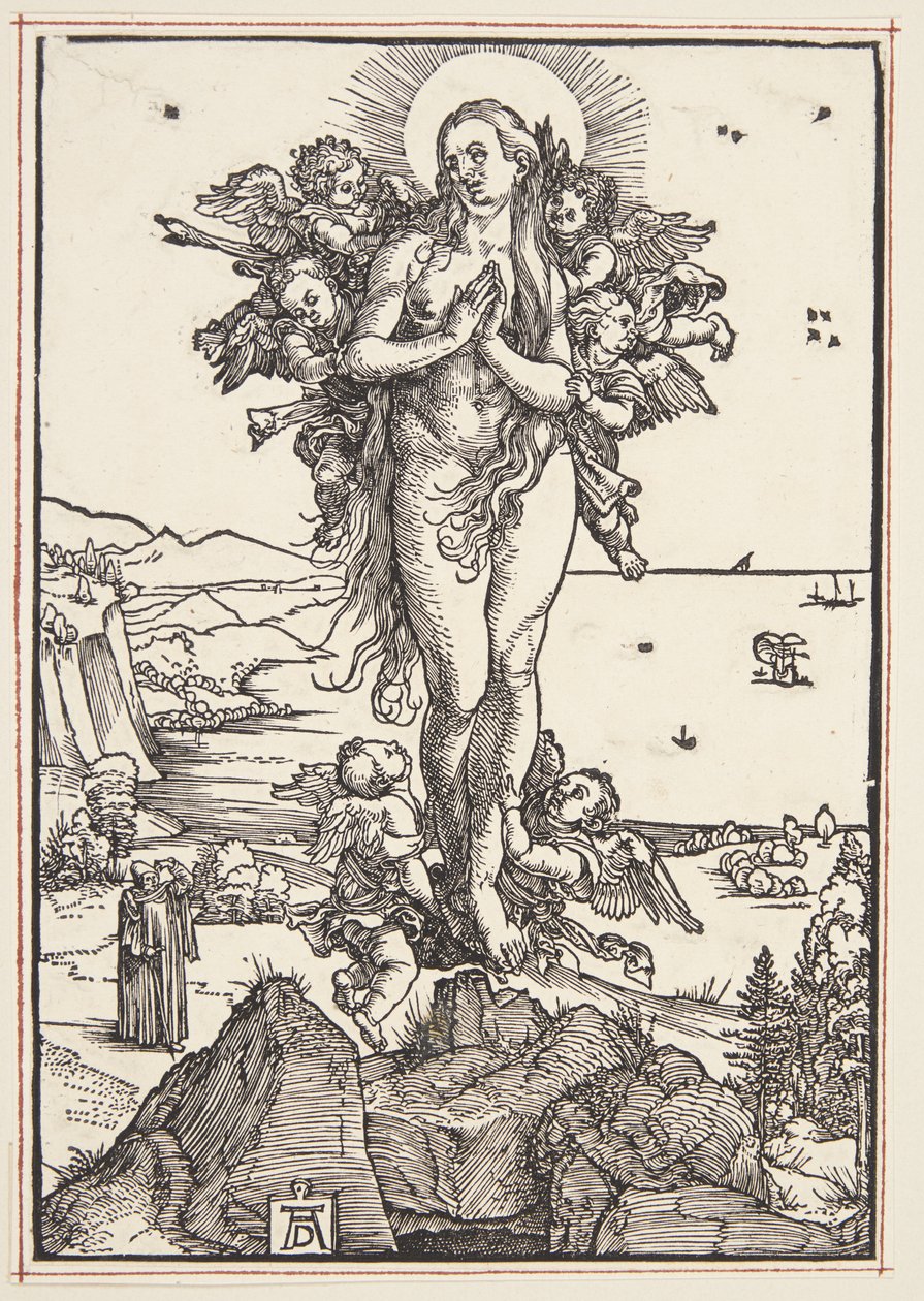 La elevación de Santa María Magdalena de Albrecht Dürer