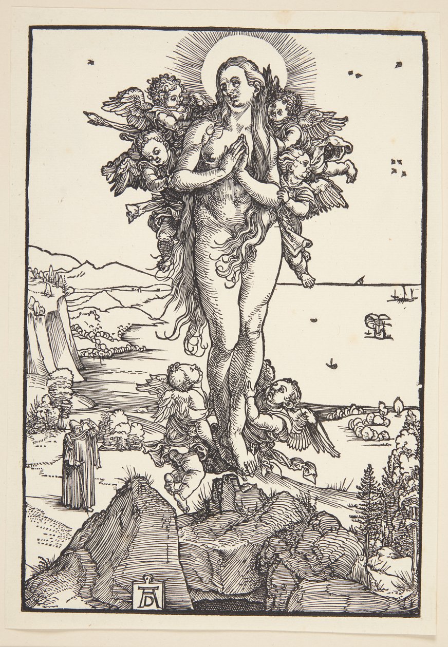 La elevación de Santa María Magdalena de Albrecht Dürer