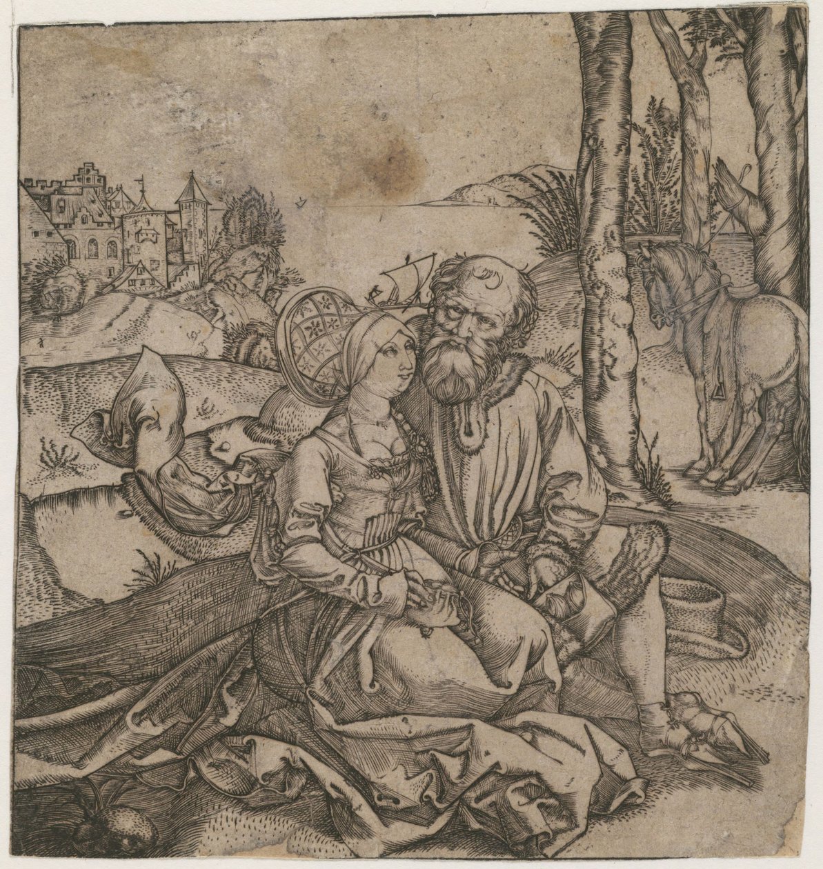 La Pareja Mal Avenidos, c. 1495 de Albrecht Dürer