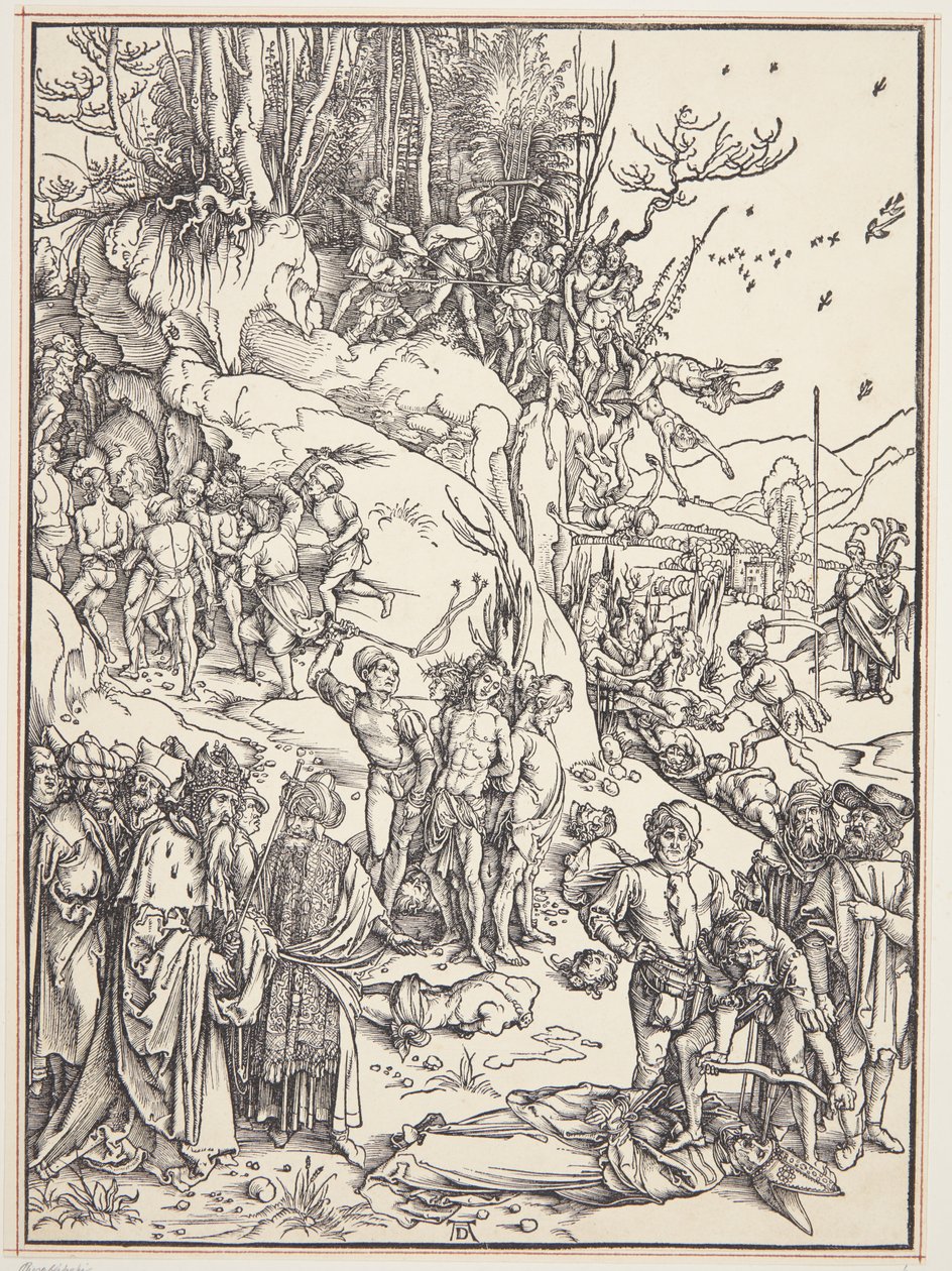El martirio de los diez mil de Albrecht Dürer