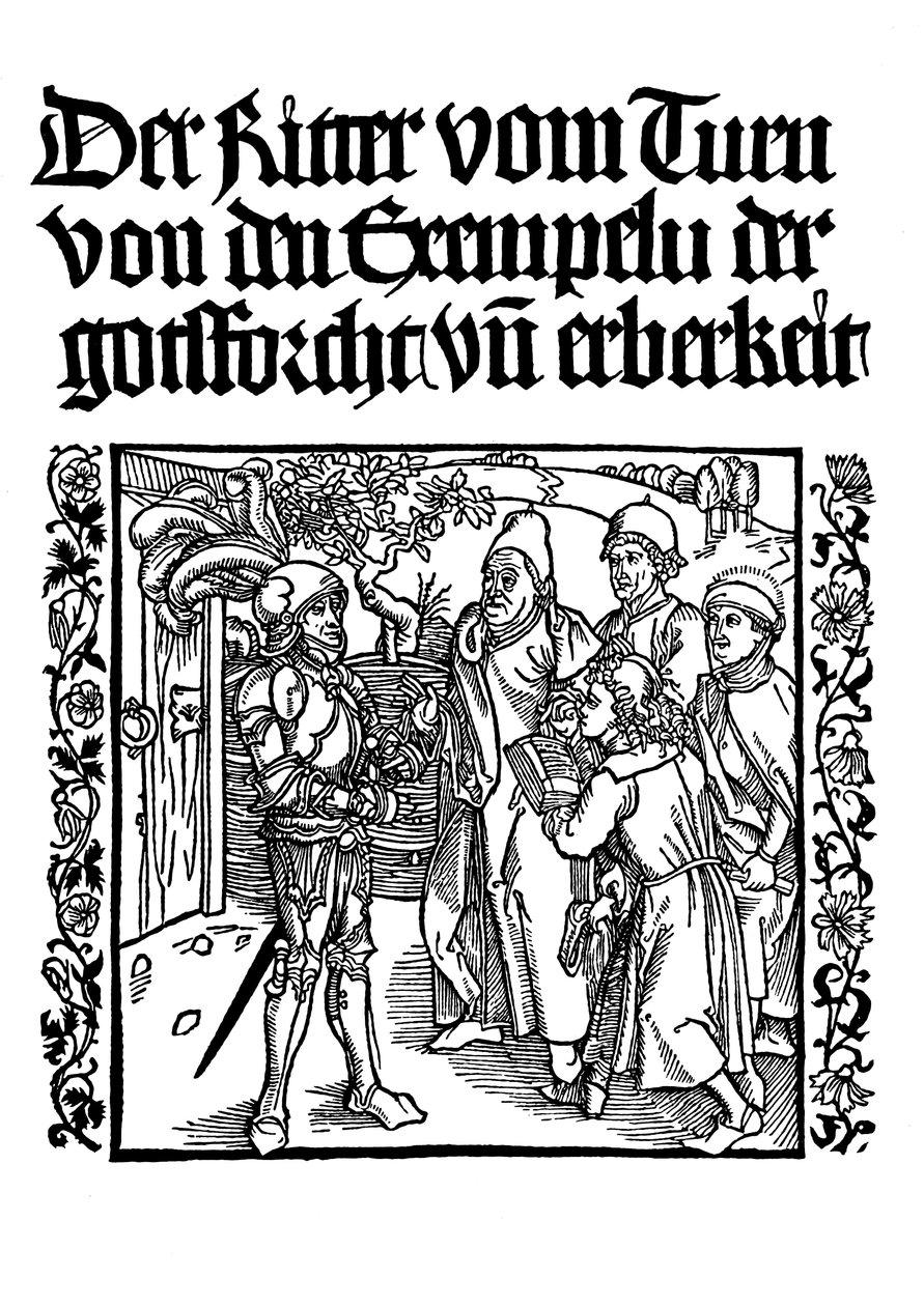Página de título del Libro del Caballero de la Torre, c1495 de Albrecht Dürer