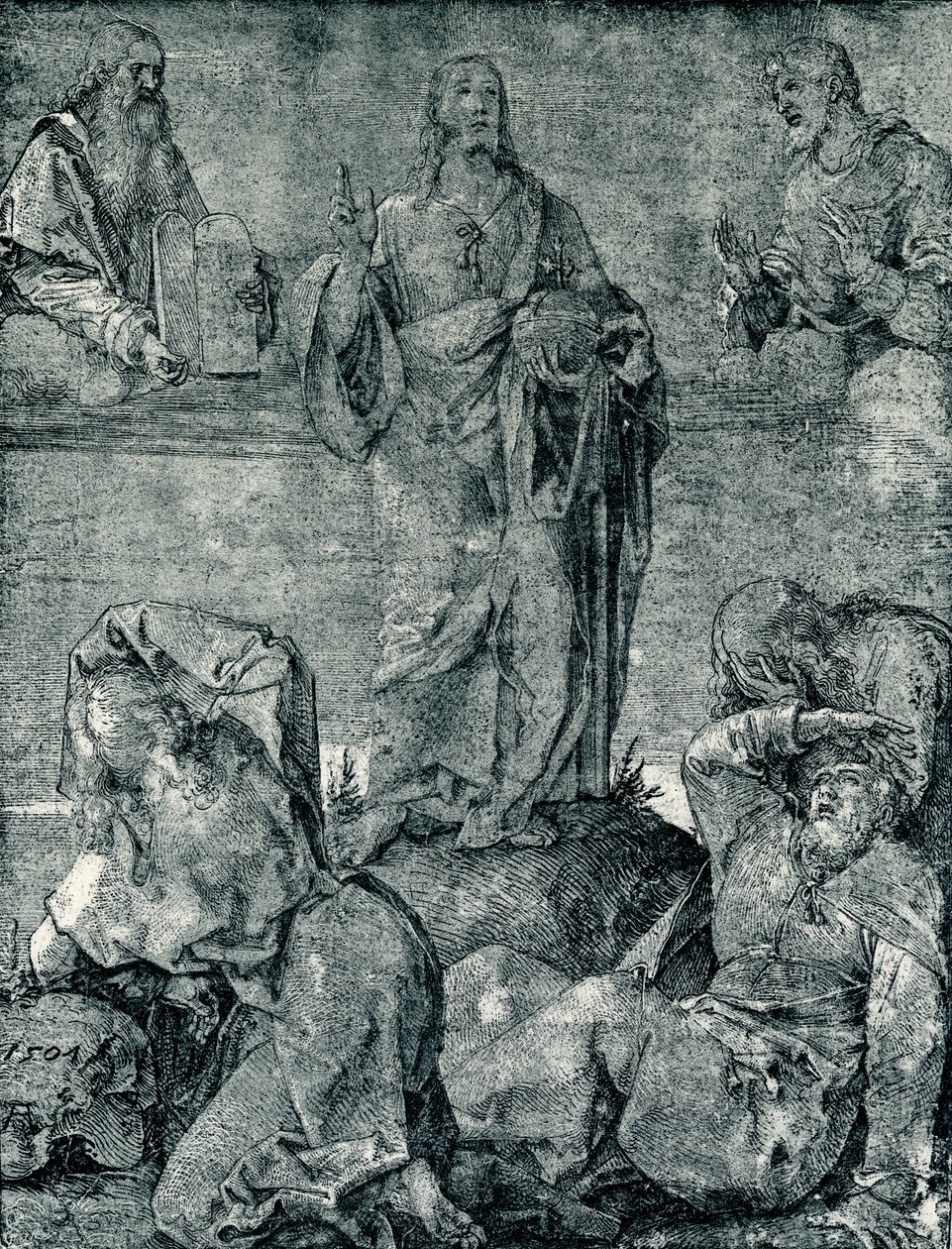 Transfiguración en el Monte Tabor de Albrecht Dürer