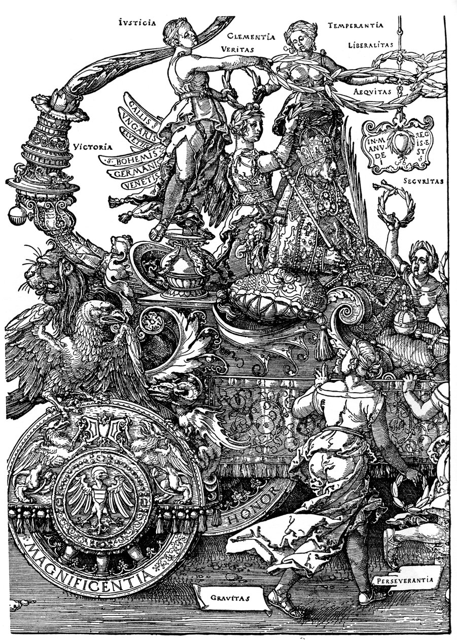 Retorno triunfal de Maximiliano I, 1512-1522 de Albrecht Dürer