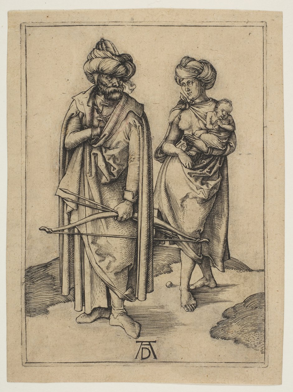 Familia turca, ca. 1496 de Albrecht Dürer