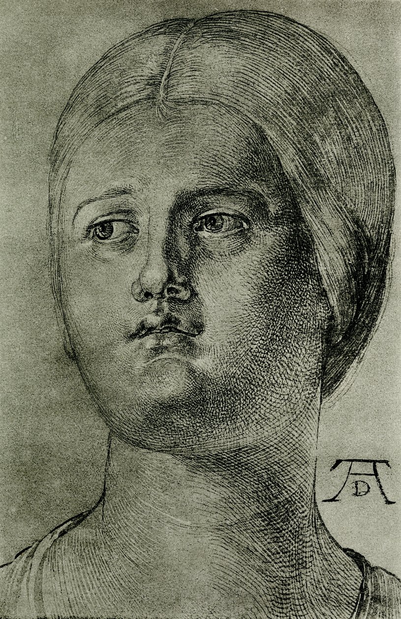 Cabeza de mujer veneciana de Albrecht Dürer