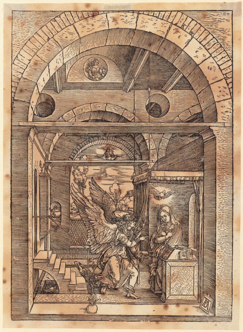 El compromiso de María, lámina 7 de la serie «La vida de María» de Albrecht Dürer