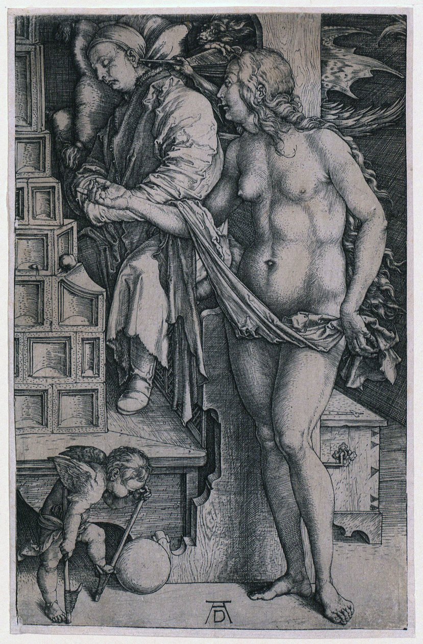 La tentación del holgazán de Albrecht Dürer