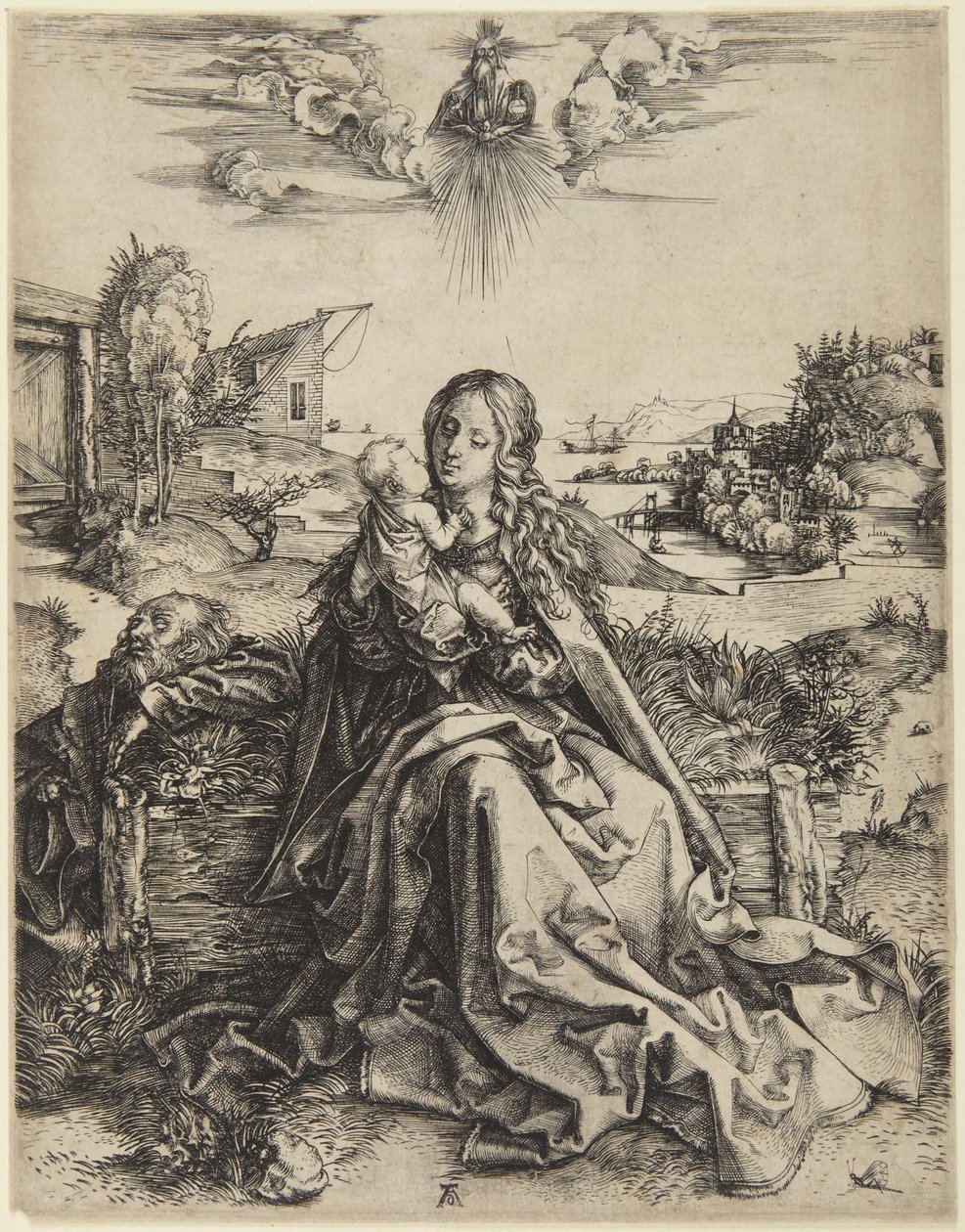 La Virgen con el Niño y una libélula de Albrecht Dürer