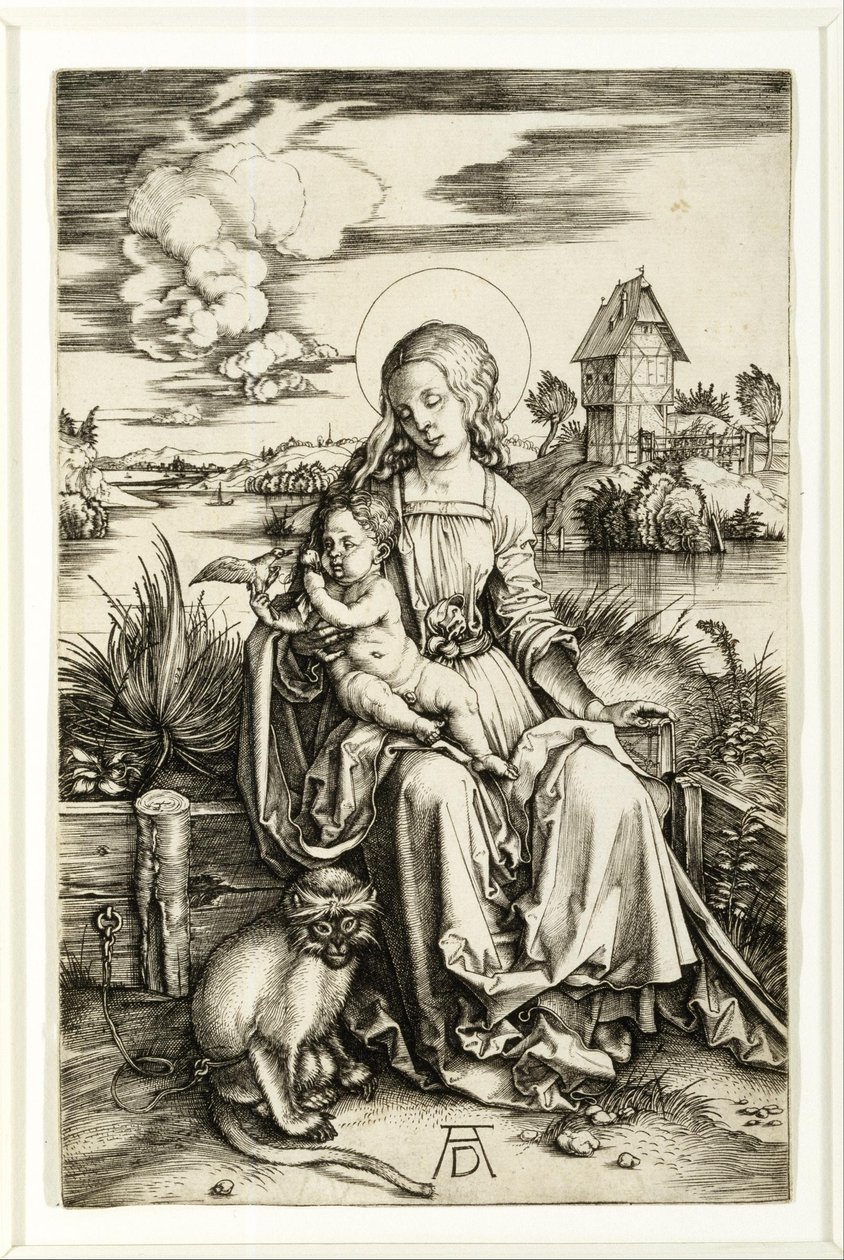Virgen con el Niño y el Mono de Albrecht Dürer