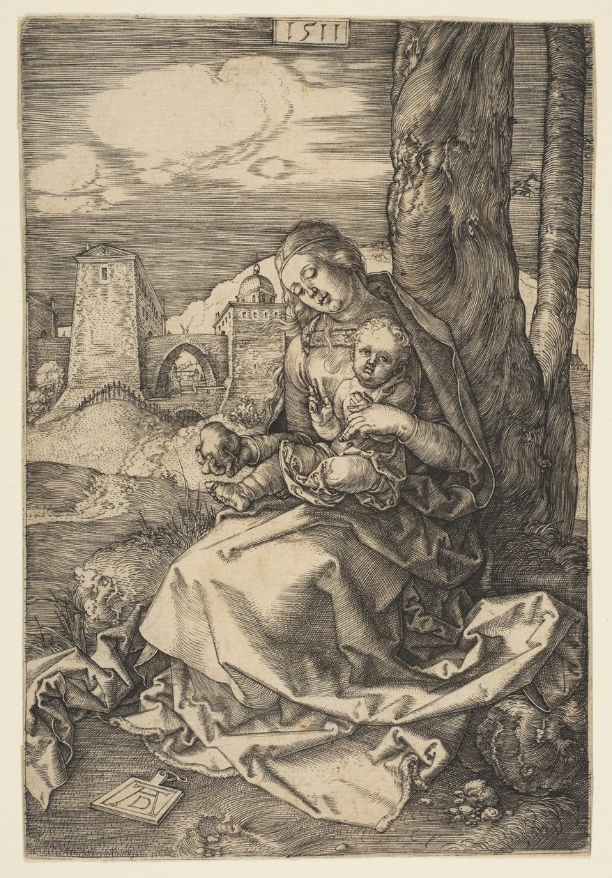 Virgen y Niño con la pera, 1511 de Albrecht Dürer