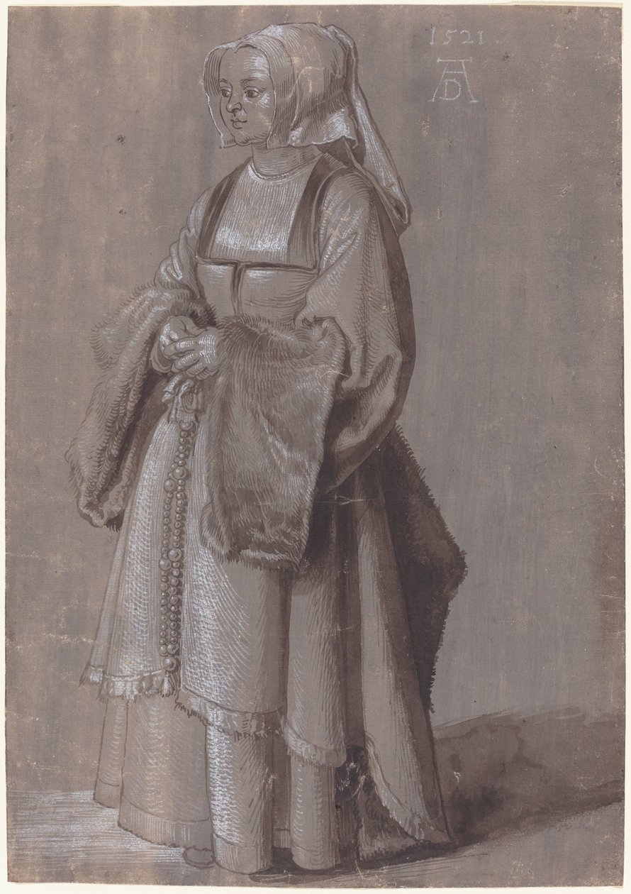 Joven con vestido neerlandés de Albrecht Dürer