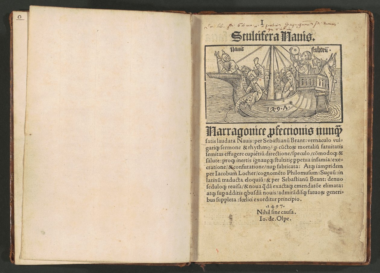 Stultifera navis (Nave de los Locos) de Albrecht Dürer and Various Artists, Sebastian Brant