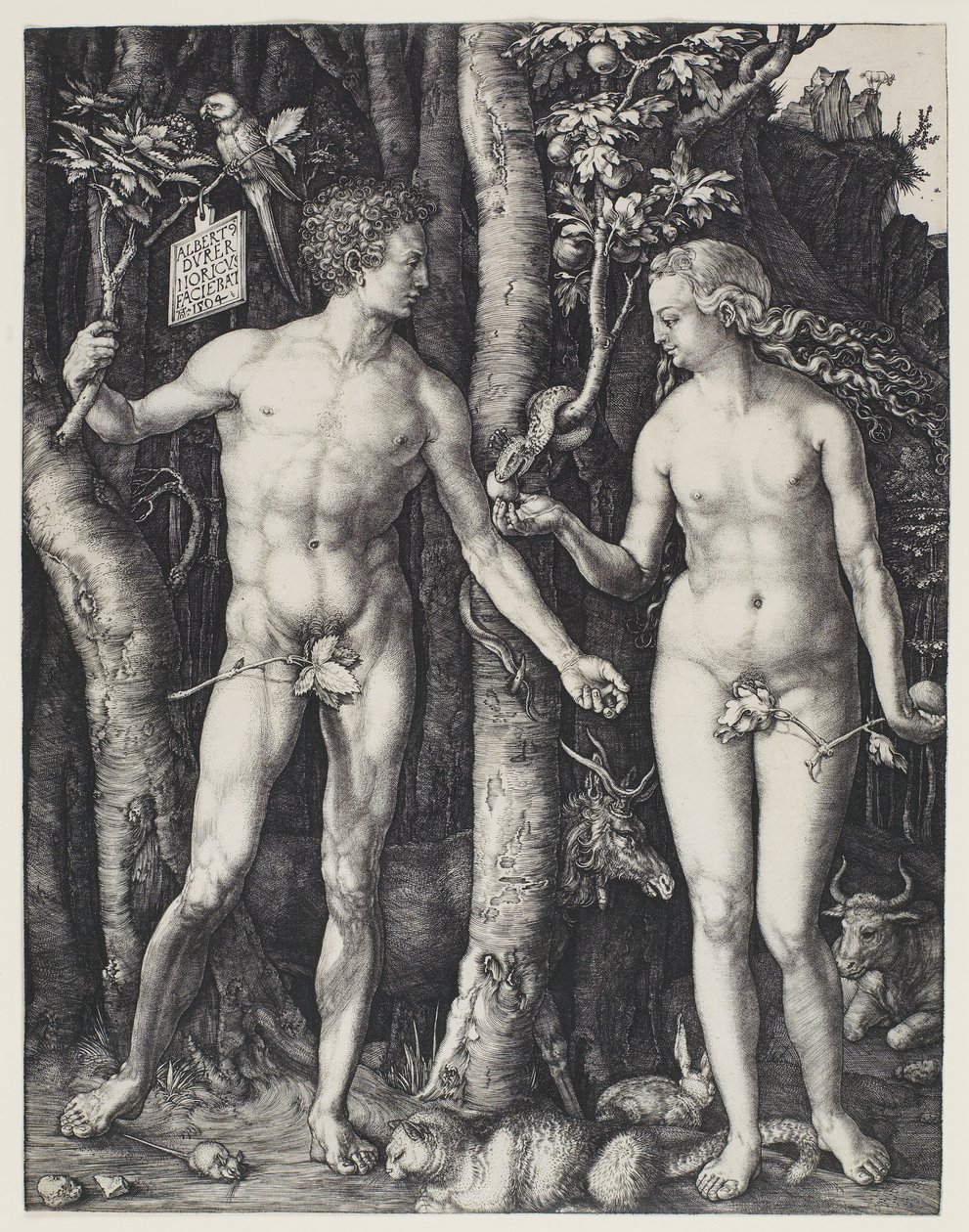 Adán y Eva de Albrecht Dürer