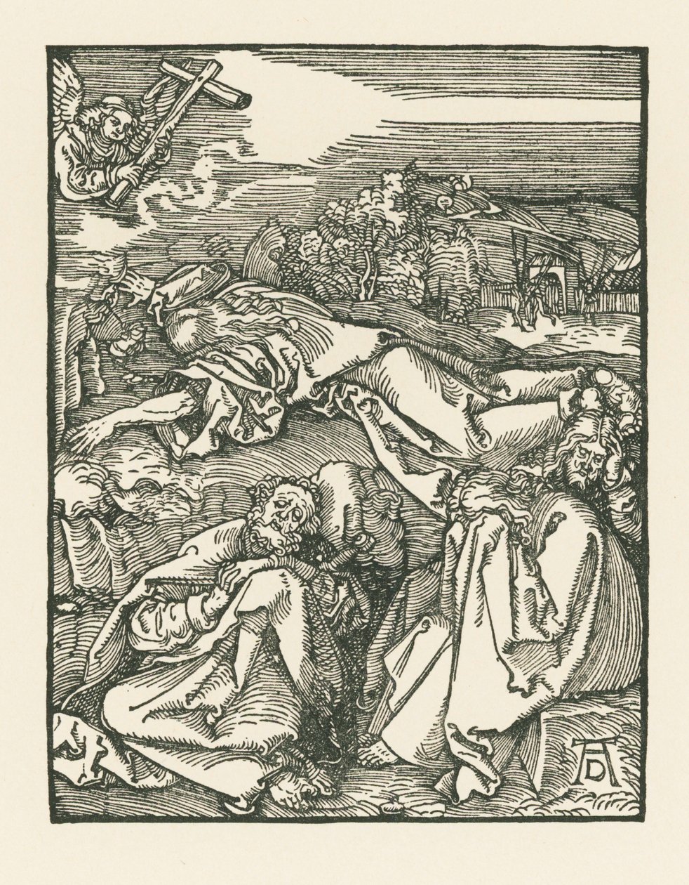 Agonía en el Huerto - Cristo en el Monte de los Olivos, c.1508-09 (xilografía) de Albrecht Dürer or Duerer