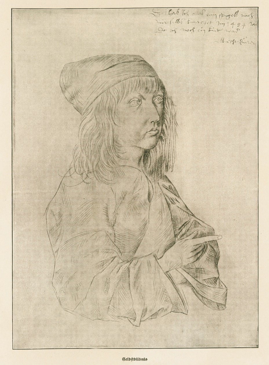 Albrecht Duerer - Autorretrato a los trece años de Albrecht Dürer or Duerer