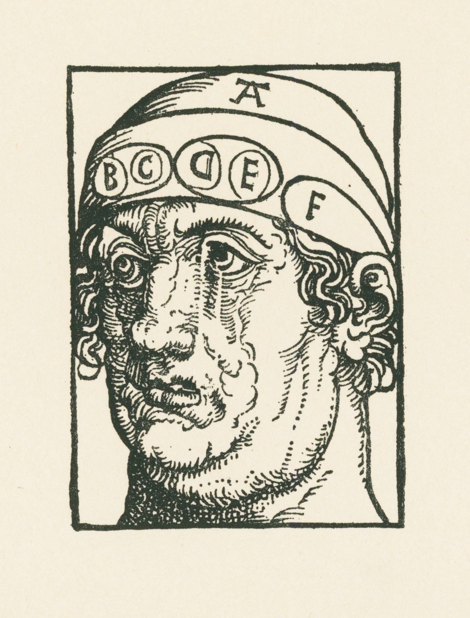 Caput pysicum - Cabeza para el estudio de la frenología de Albrecht Dürer or Duerer
