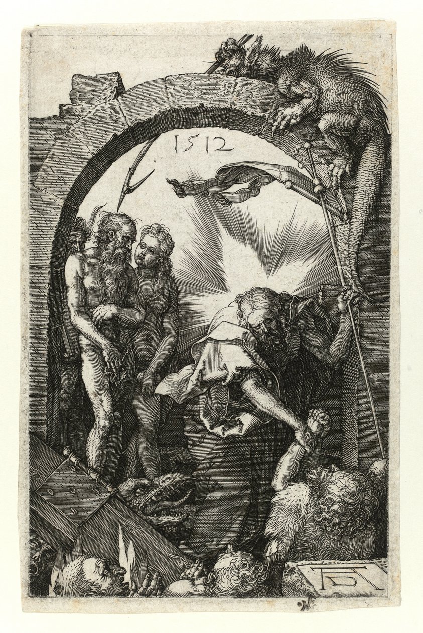 Cristo en el Limbo (con Adán y Eva) de Albrecht Dürer