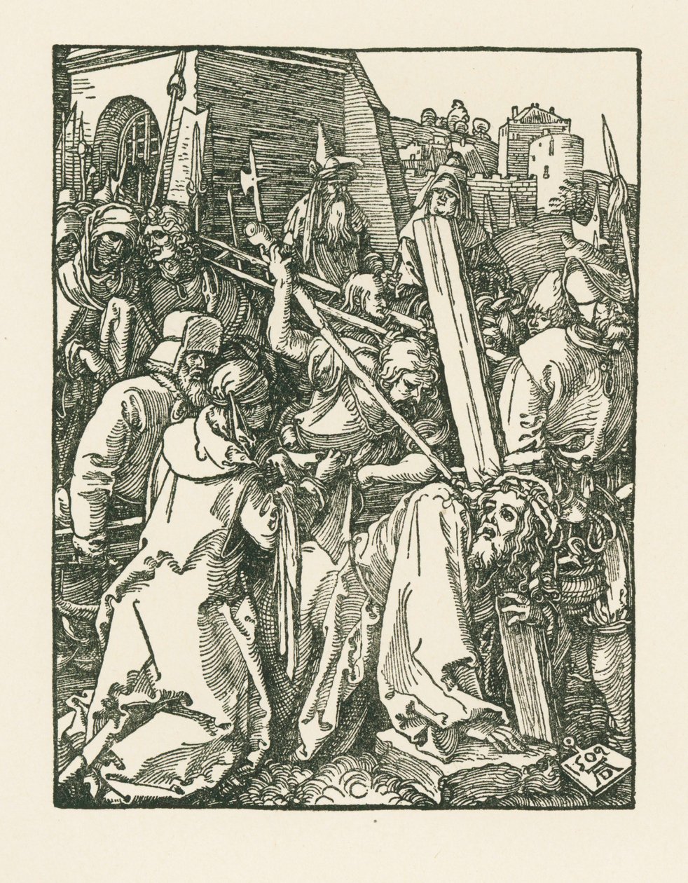 Cristo llevando la cruz de Albrecht Dürer or Duerer