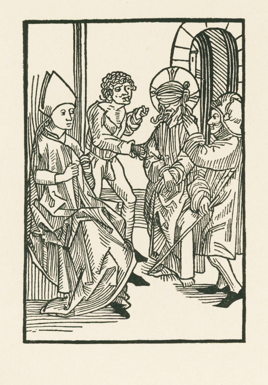 Cristo ante Caifás de Albrecht Dürer or Duerer