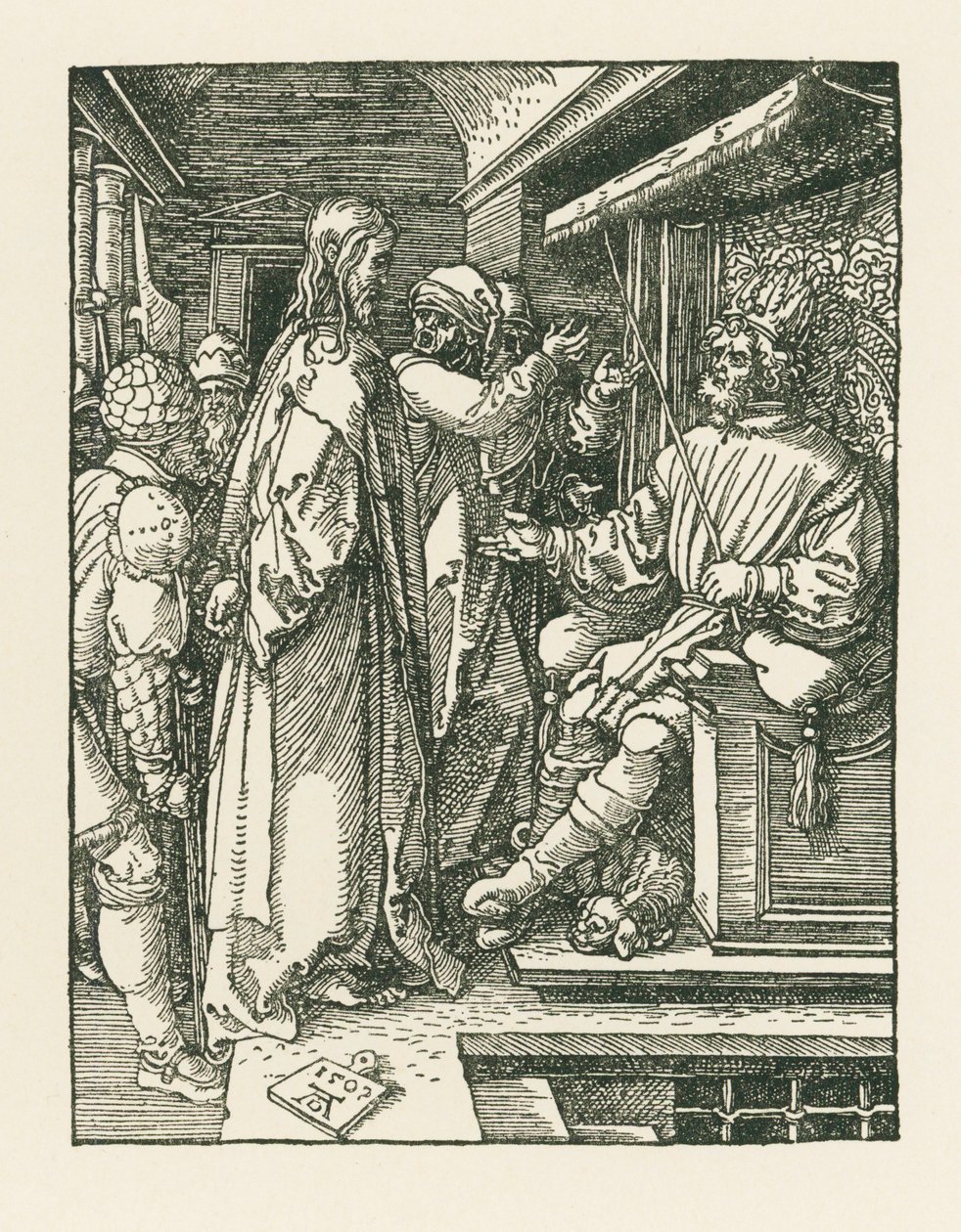 Cristo ante Herodes de Albrecht Dürer or Duerer