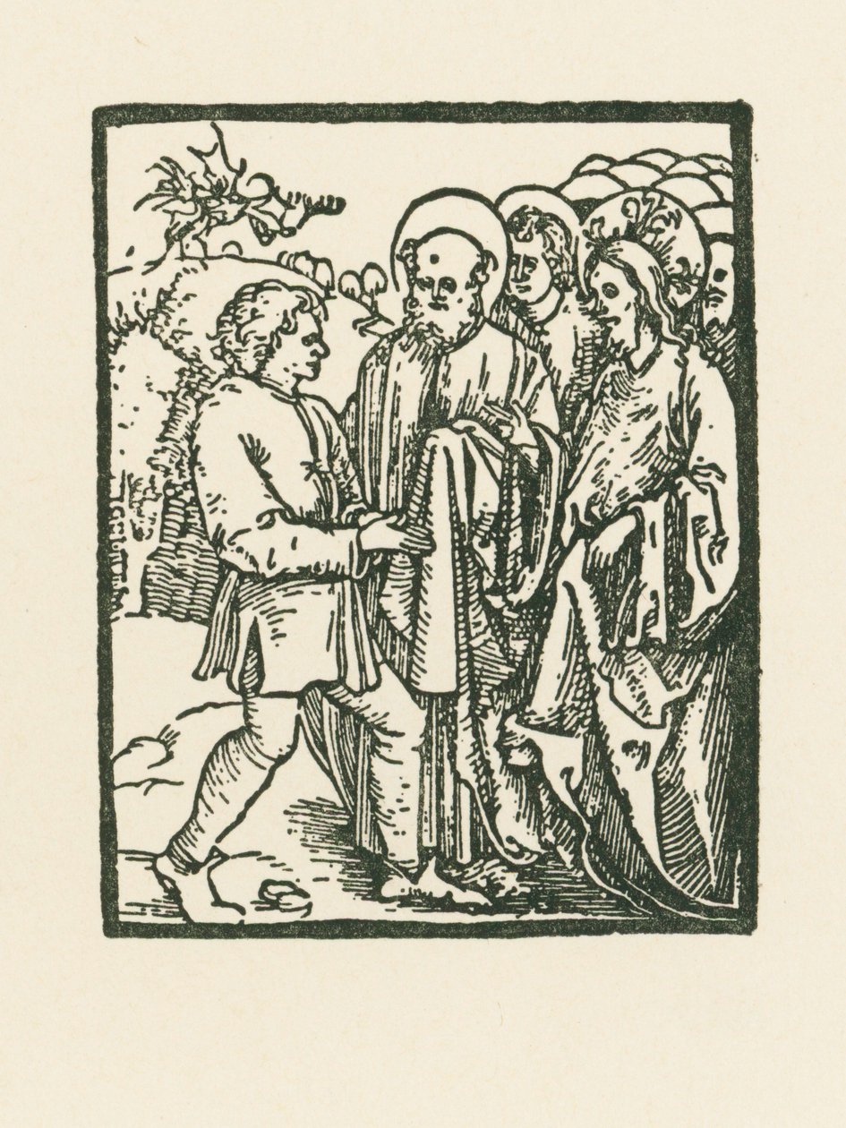 Cristo curando a un endemoniado de Albrecht Dürer or Duerer