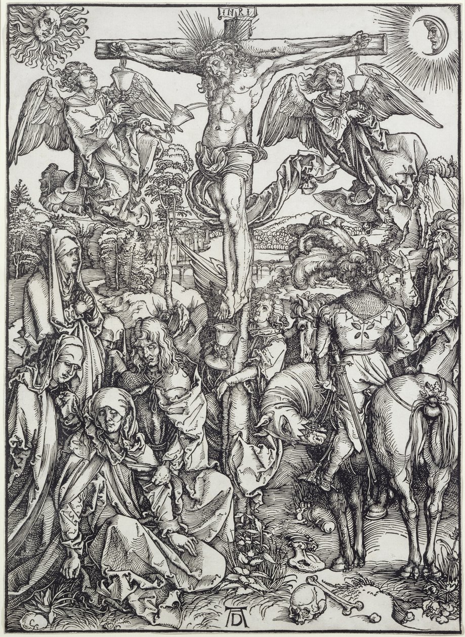 Cristo en la Cruz (La Gran Pasión) (grabado) de Albrecht Dürer