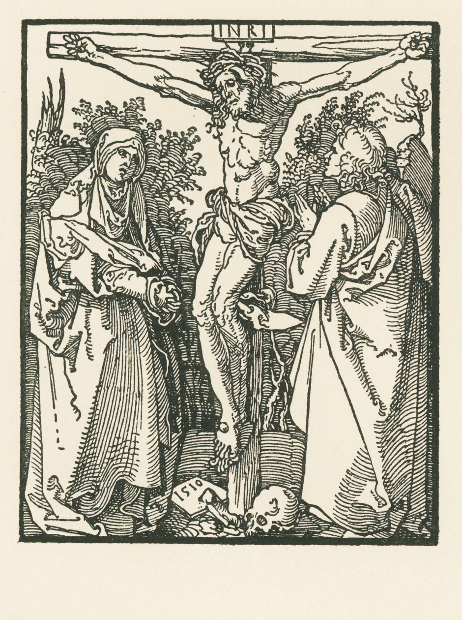 Cristo en la Cruz con la Virgen María y San Juan de Albrecht Dürer or Duerer