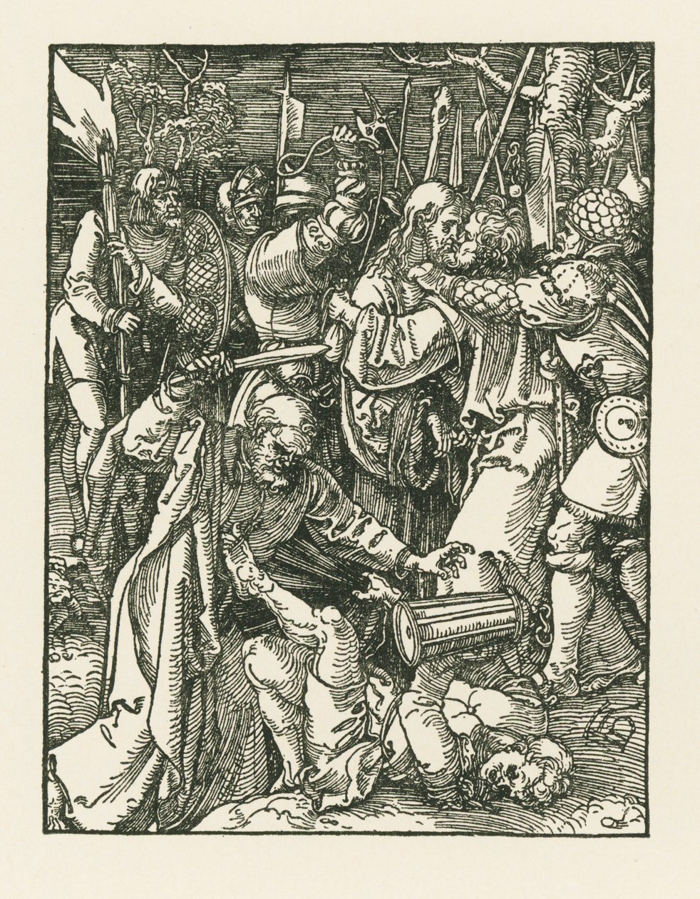 Cristo cautivo, c.1509 (xilografía) de Albrecht Dürer or Duerer