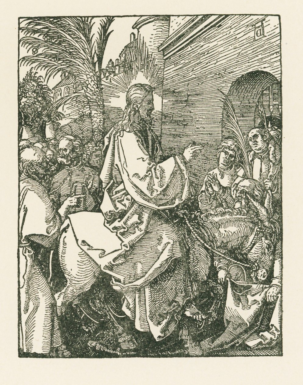 Entrada de Cristo en Jerusalén, c.1508-09 (xilografía) de Albrecht Dürer or Duerer