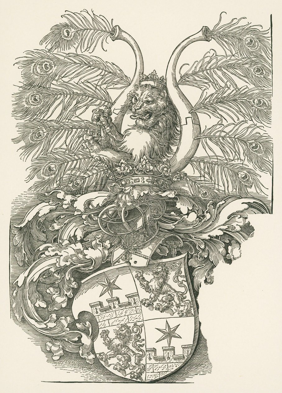 Escudo de armas de Roggendorf de Albrecht Dürer or Duerer