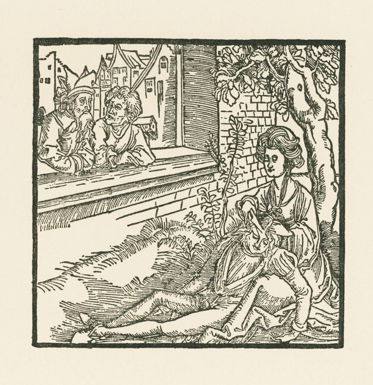Dalila le corta el pelo a Sansón de Albrecht Dürer or Duerer