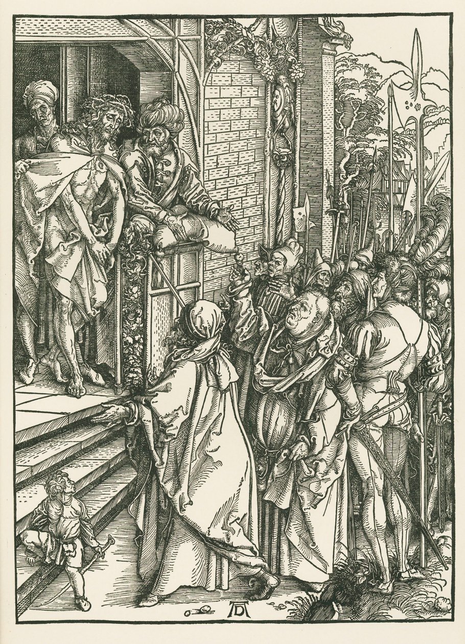 Ecce Homo, c.1498 (xilografía) de Albrecht Dürer or Duerer