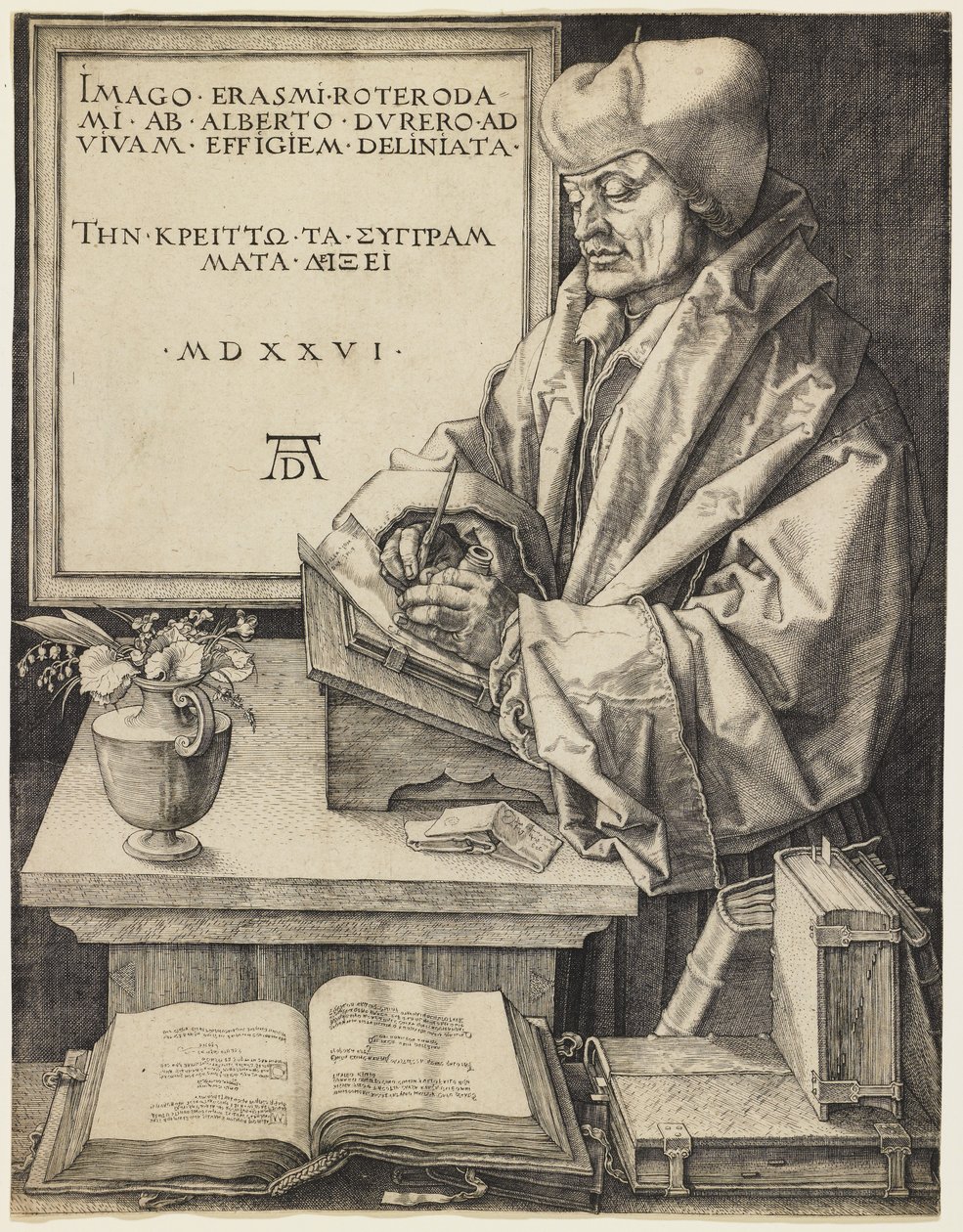 Erasmo de Rotterdam de Albrecht Dürer