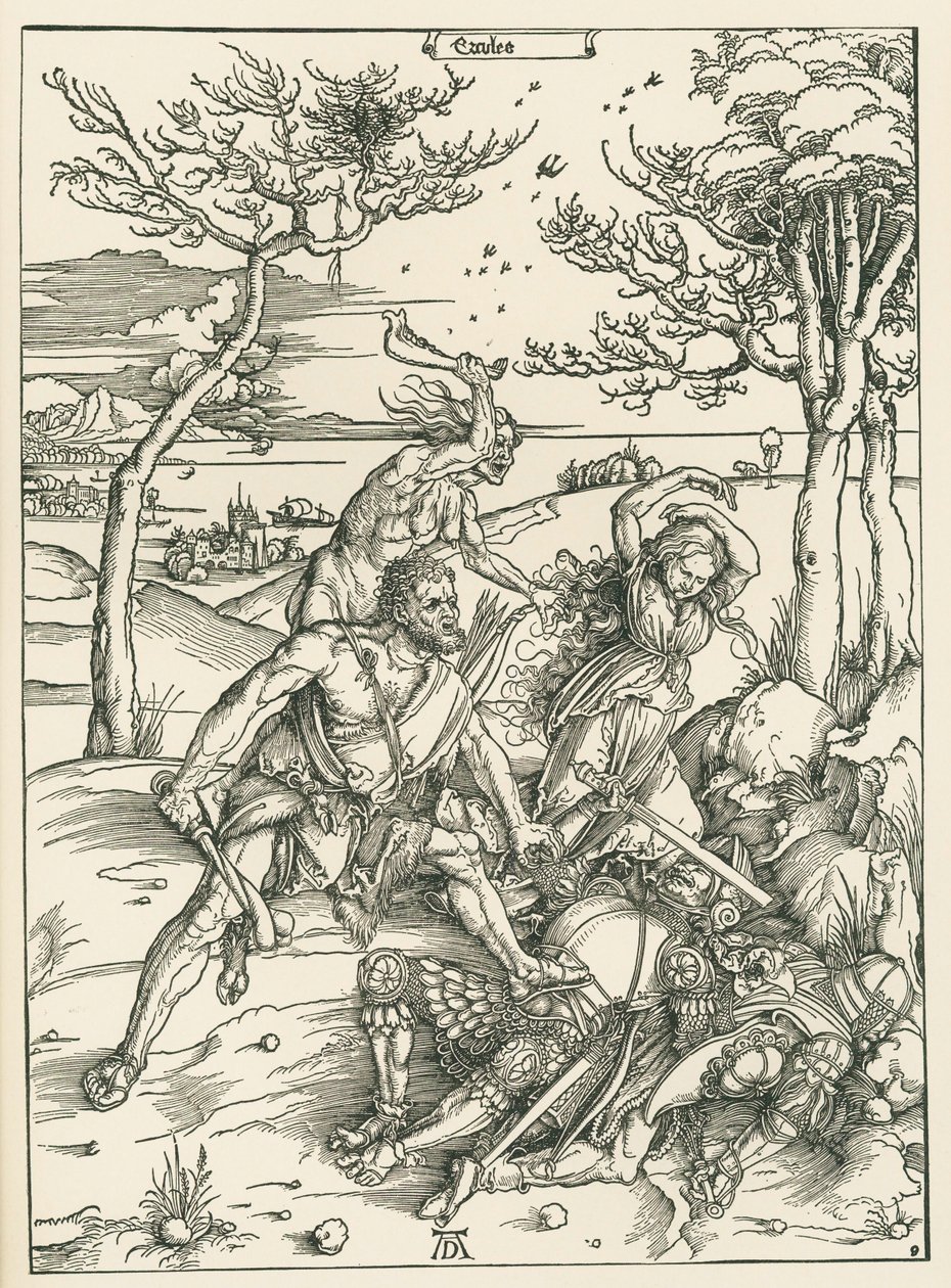 Ercules, c.1496 (xilografía) de Albrecht Dürer or Duerer