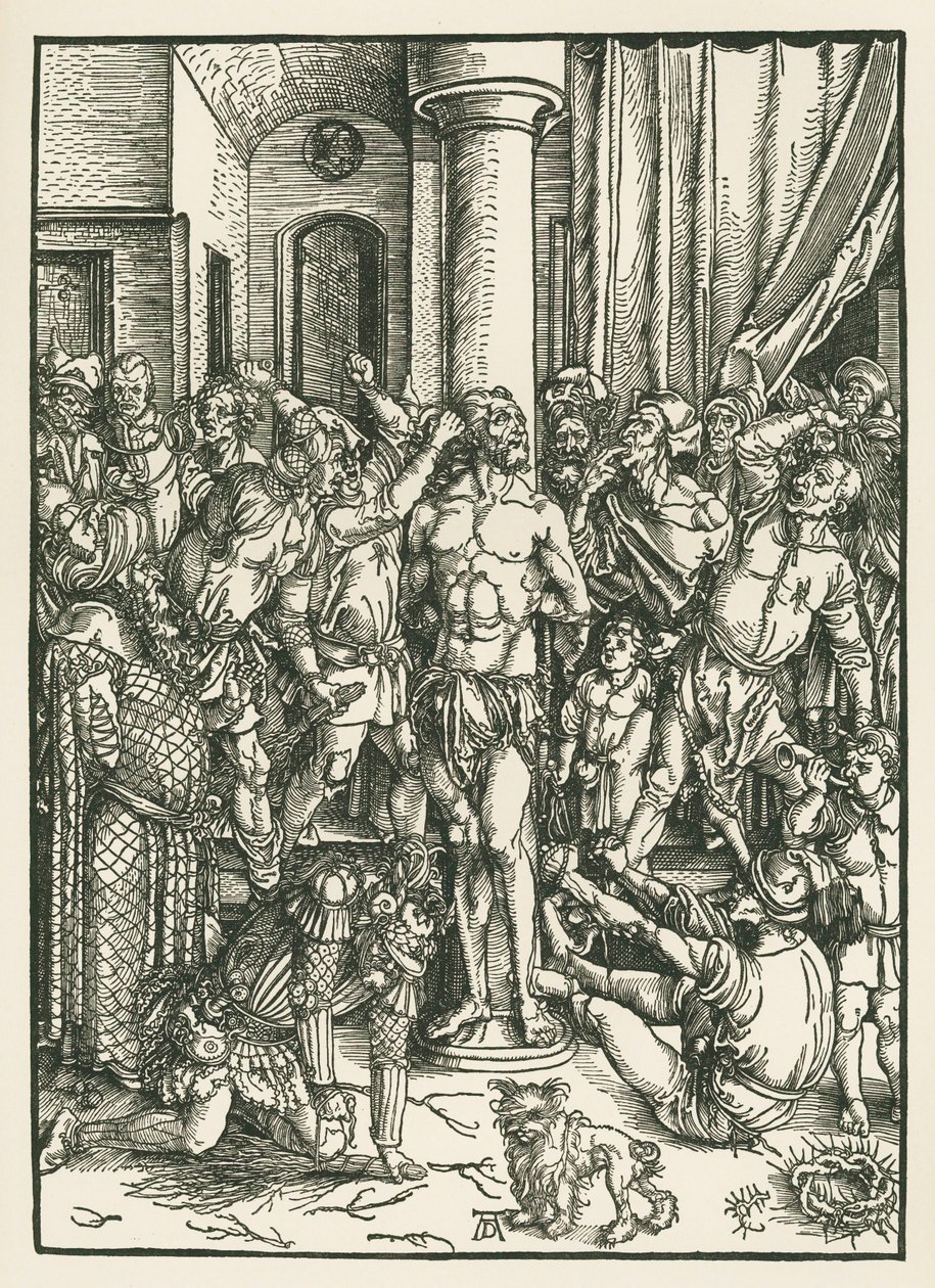 Flagelación de Cristo, c.1496-97 (xilografía) de Albrecht Dürer or Duerer