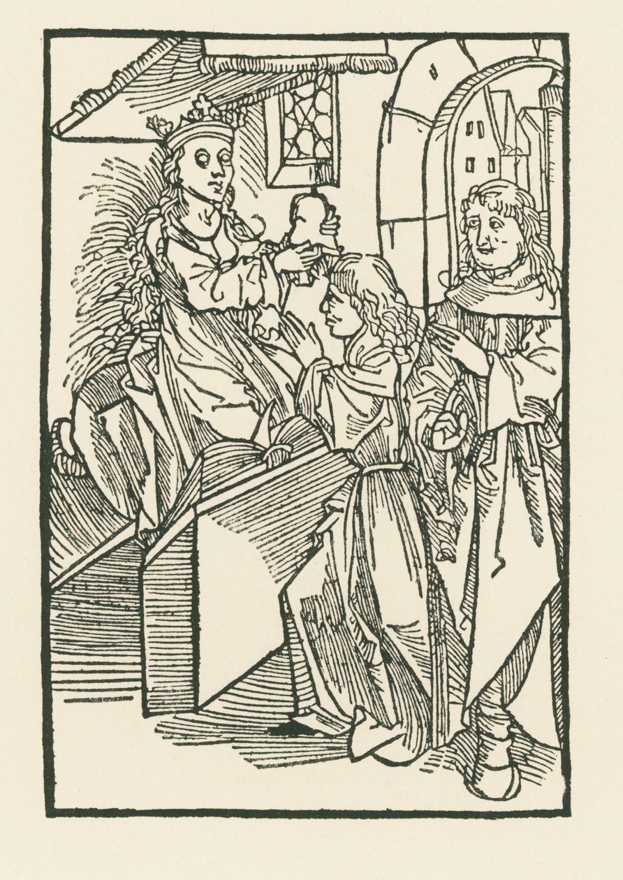 Ilustración de la portada de " Oratio Cassandre Venete ". de Albrecht Dürer or Duerer