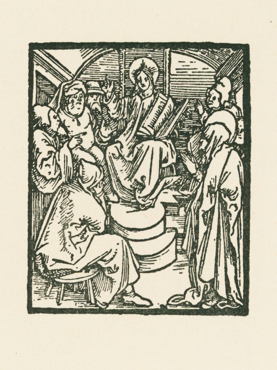 Jesús entre los médicos de Albrecht Dürer or Duerer