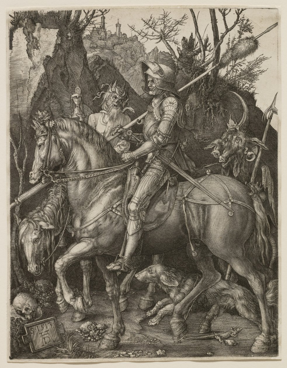 Caballero, la Muerte y el Diablo de Albrecht Dürer