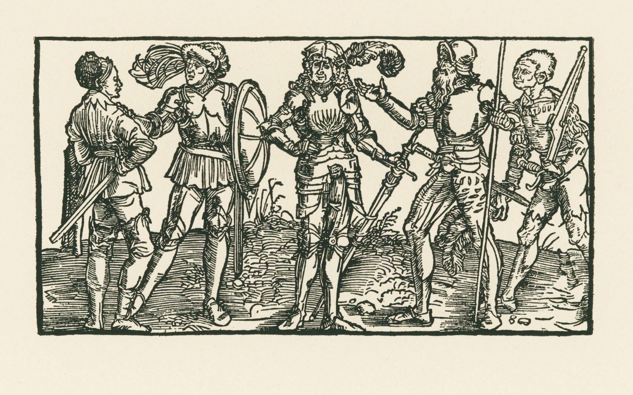 Caballeros y soldados de Albrecht Dürer or Duerer