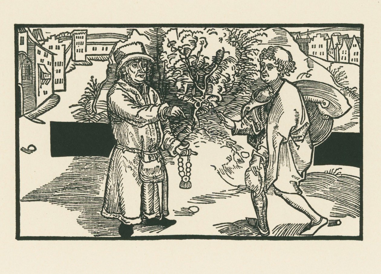 Laches y Parmeno, c.1492-93 (xilografía) de Albrecht Dürer or Duerer