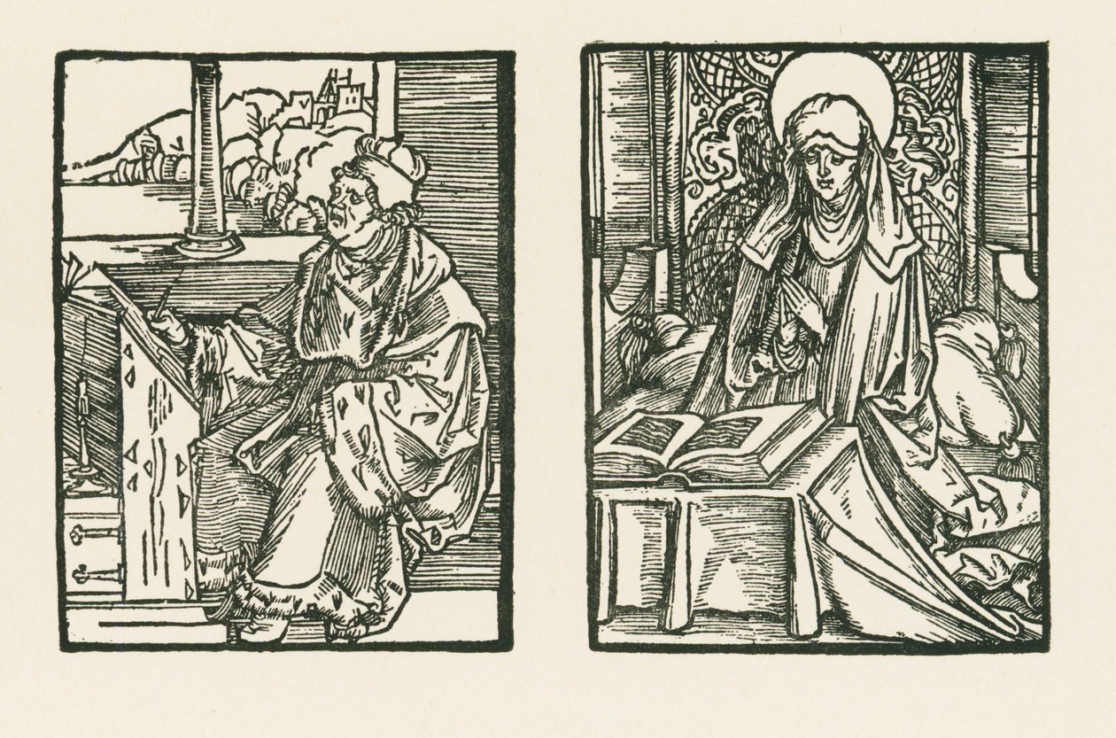 Magister Matthias, canónigo de Linkoeping y Santa Birgitta de Albrecht Dürer or Duerer