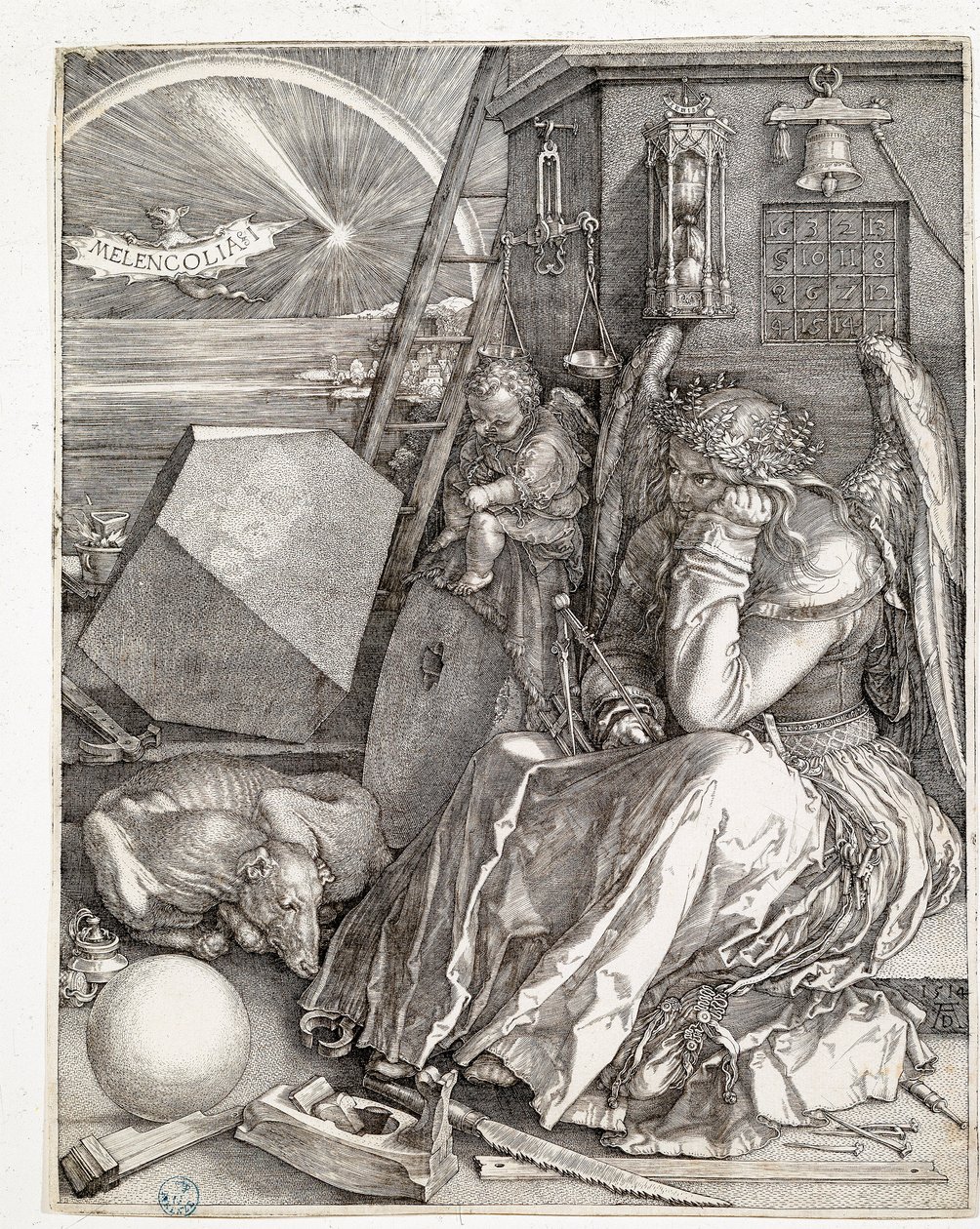 Melancolía I de Albrecht Dürer