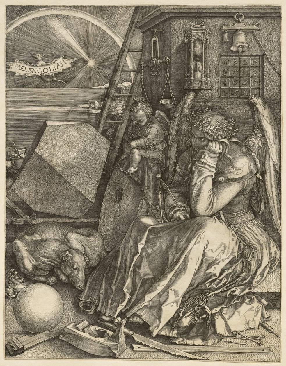 Melancolía I de Albrecht Dürer