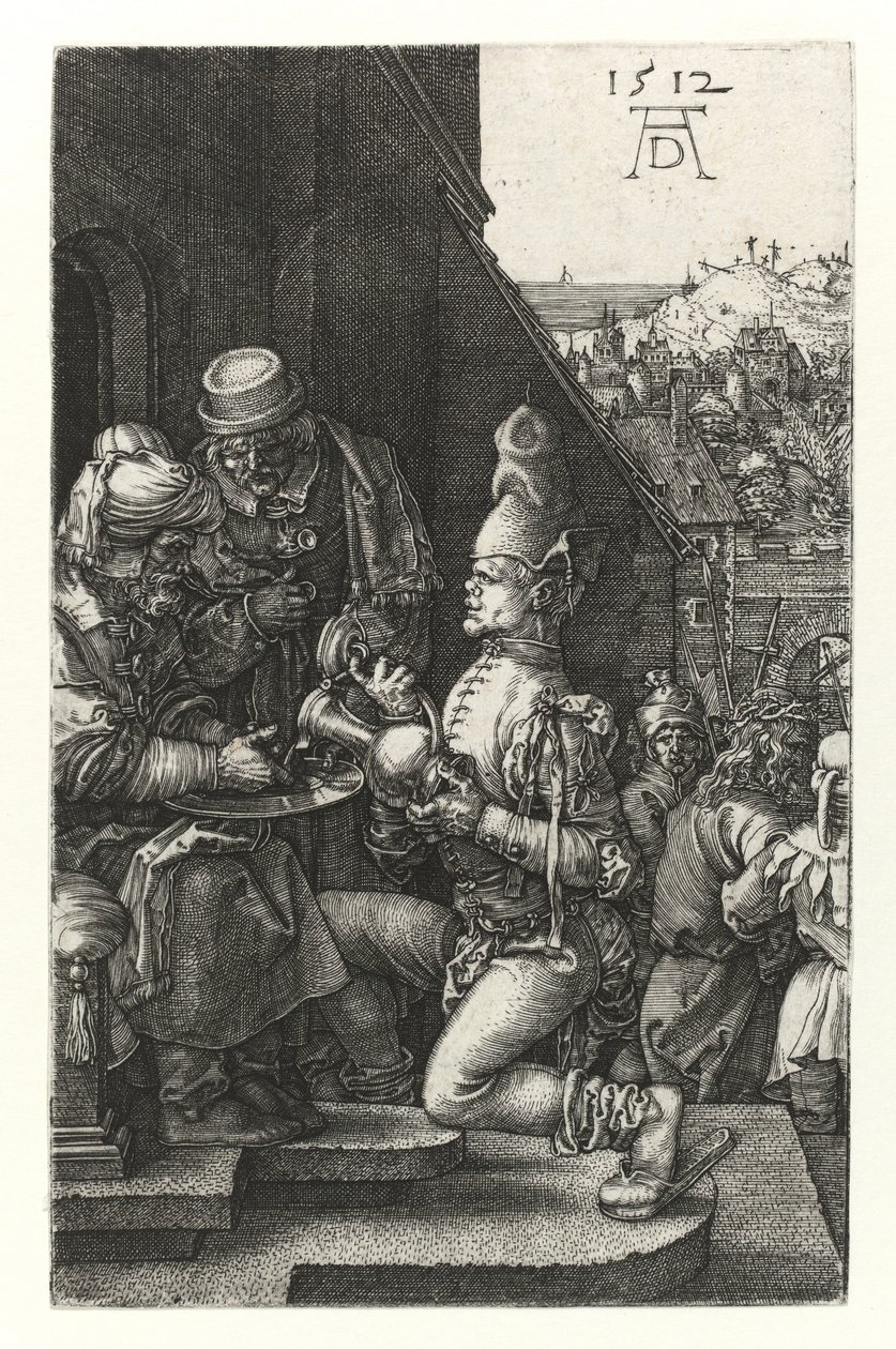 Pilato se lava las manos, 1512 de Albrecht Dürer