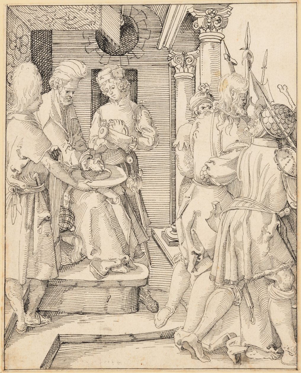 Pilatos lavándose las manos de Albrecht Dürer