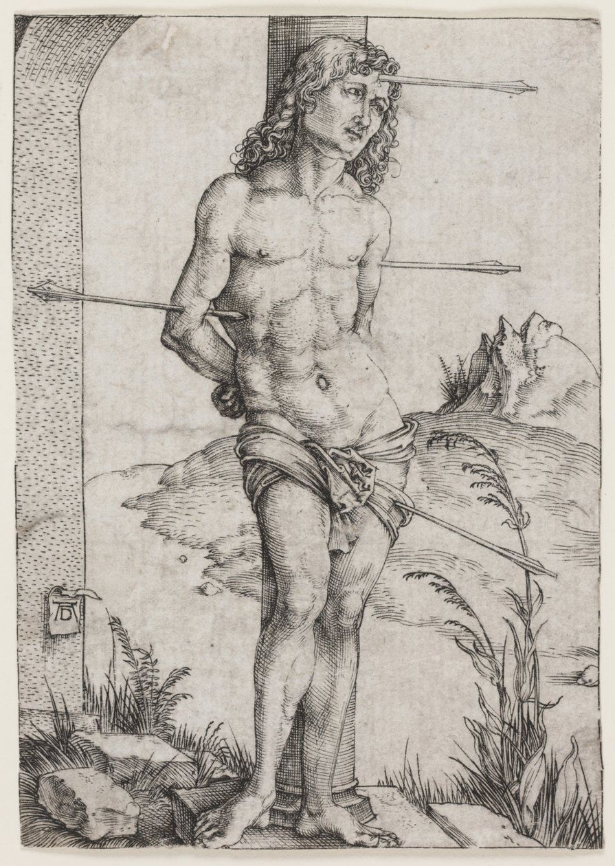 San Sebastián en la Columna de Albrecht Dürer