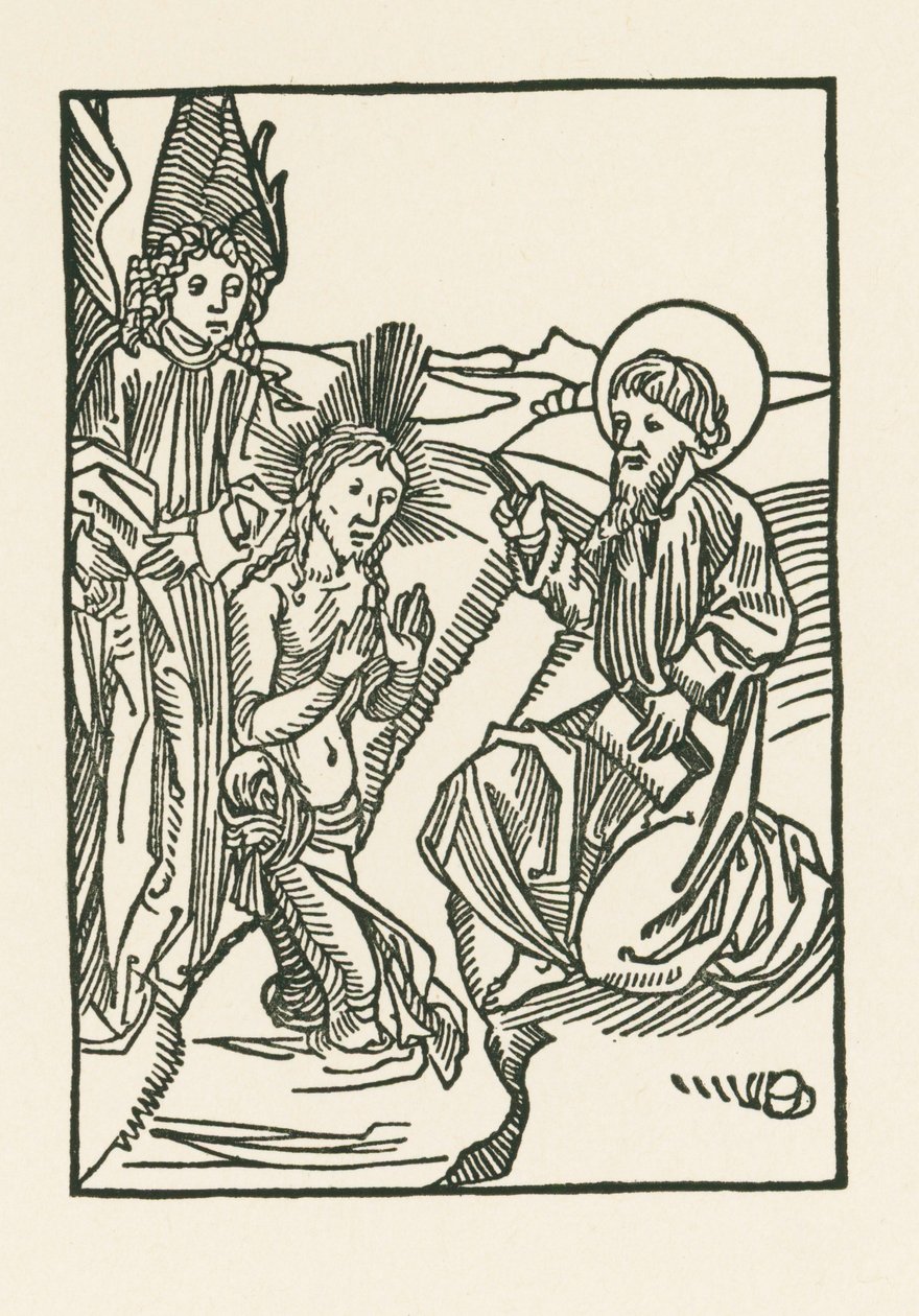 El bautismo de Cristo en el Jordán de Albrecht Dürer or Duerer